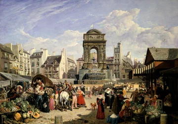 Market and Fountain of the Innocents, Paris