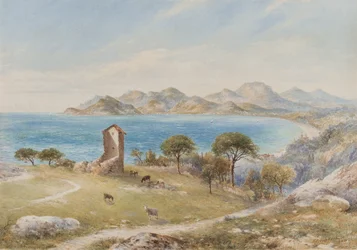 View of the Esterelles Mountains from Cannes