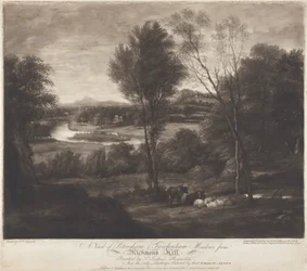 A View of Petersham & Twickenham Meadows from Richmond Hill