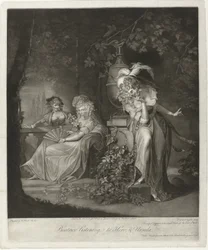 Hero and Ursula Being Overheard by Beatrice