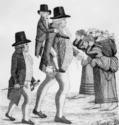 Hamilton Bell carrying a Vintners boy from Edinburgh to Musselburgh