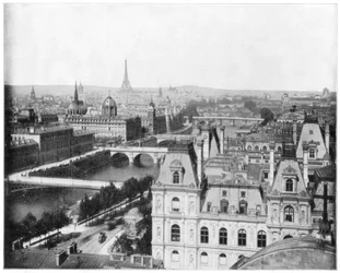 Panorama of Paris, France