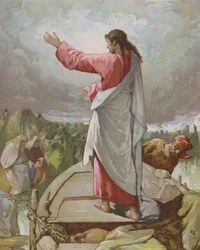Jesus preaching from the Boat