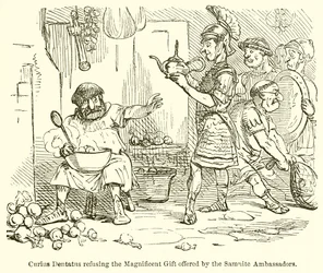 Curius Dentatus Refusing the Magnificent Gift Offered by the Samnite Ambassadors