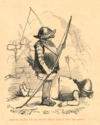 English Archer of the Period from Such a Rare Old Print