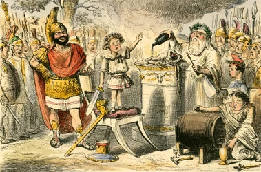 Hannibal, whilst even yet a child swears eternal hatred to the Romans
