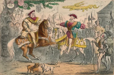 Henry VIII meeting Francis I, 1850