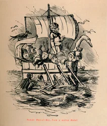 Roman Man-of-War, from a Scarce Medal