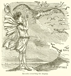 Romulus Consulting the Augury