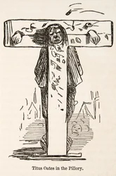 Titus Oates in the Pillary, from The Comic History of England
