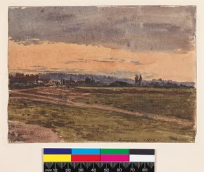 Sunset (Recto). A sketch for the same subject (Verso)