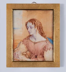 Young Woman with a Golden Halo