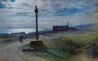 Traveler on a Coastal Path