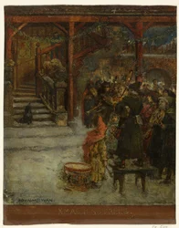 Group of Singing and Music-Making Figures