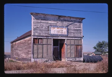 Abandoned Café, Joplin, Montana, USA