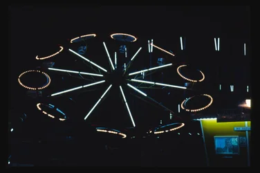 Amusement Park Ride at night, Atlantic City, New Jersey, USA