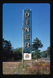 Diner sign, Shrewsbury, Massachusetts, USA