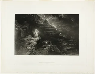 Moses Breaketh The Tables, from Illustrations of the Bible