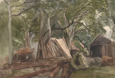 Clearing with a Lumber Mill, 1847