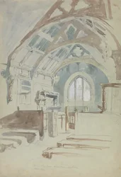 Interior of Rag Chapel, Sir Robert Vaugn