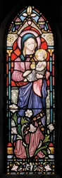 Dover, St Mary In Castro, Lavers & Barraud, John Millner Allen (1827-1902), Madonna & Child, 1861, adapted from Gilbert Scott
