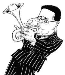 Dizzy Gillespie - caricature