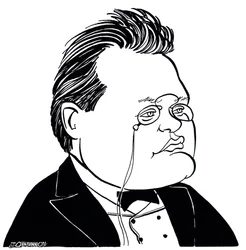 Max Reger, caricature