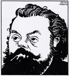 Modest Petrovich Mussorgsky - caricature portrait