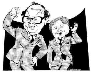 Morcambe and Wise - caricature