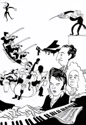 Music fantasia, cover for music book or article