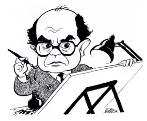 Vicky (Victor Weisz), caricature
