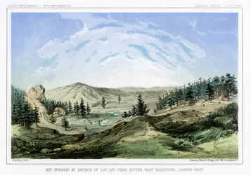 Hot Springs at Their Source in Lou Lou Fork, Bitterroot Mountains, Montana, USA