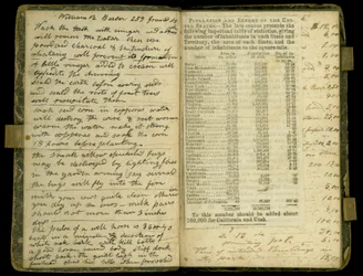 Pages from the diary of John Montgomery Roberts, one of the first settlers in Morton, Illinois, 1830-86