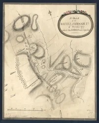 A Sketch of the Battle of Germantown, 4th October 1777, where the Rebels were Repulsed