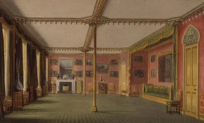The Red Drawing Room from Views of the Royal Pavilion, Brighton by John Nash