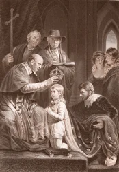 The Coronation of Henry VI, engraved by A.H. Payne