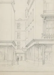 Cranbourne Alley from Cranbourne Street looking towards Bear Street