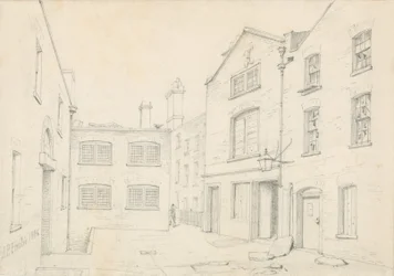 White Hart Court, Castle Street, St Martin in the Fields. Demolished with the building of Charing Cross Road