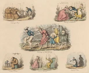 Set of Four: Much Ado About Nothing or Illustrations of Sayings