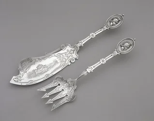 Fish Fork and Knife, c. 1862-1870