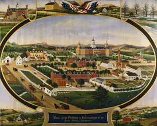 Views of the Buildings and Surroundings of the Berks County Almshouse