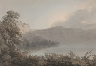 Lake of Vico Between Rome and Florence