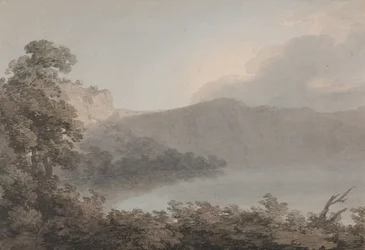 Lake of Vico Between Rome and Florence