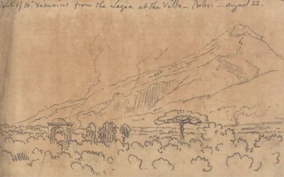 Part of Mt. Vesuvius from the Loggia at the Villa, Portici, August 22