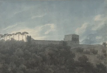 View of the Villa Lante on the Janiculum in Rome