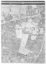 A Map of Moorfields and Hoxton, London, 1746