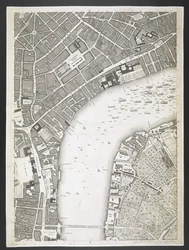 Plan of London, The Strand, Westminster Bridge