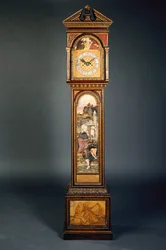A Late 19th Century Pedimented Longcase Clock