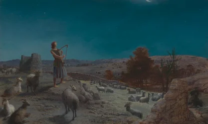 David, the Future King of Israel, While a Shepherd at Bethlehem