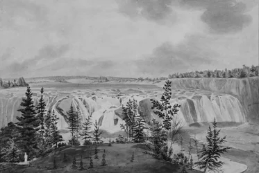 Cohoes Falls on Mohawk River, New York